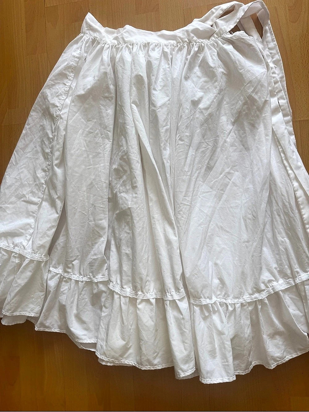 Folkloric Dance White Full Skirt